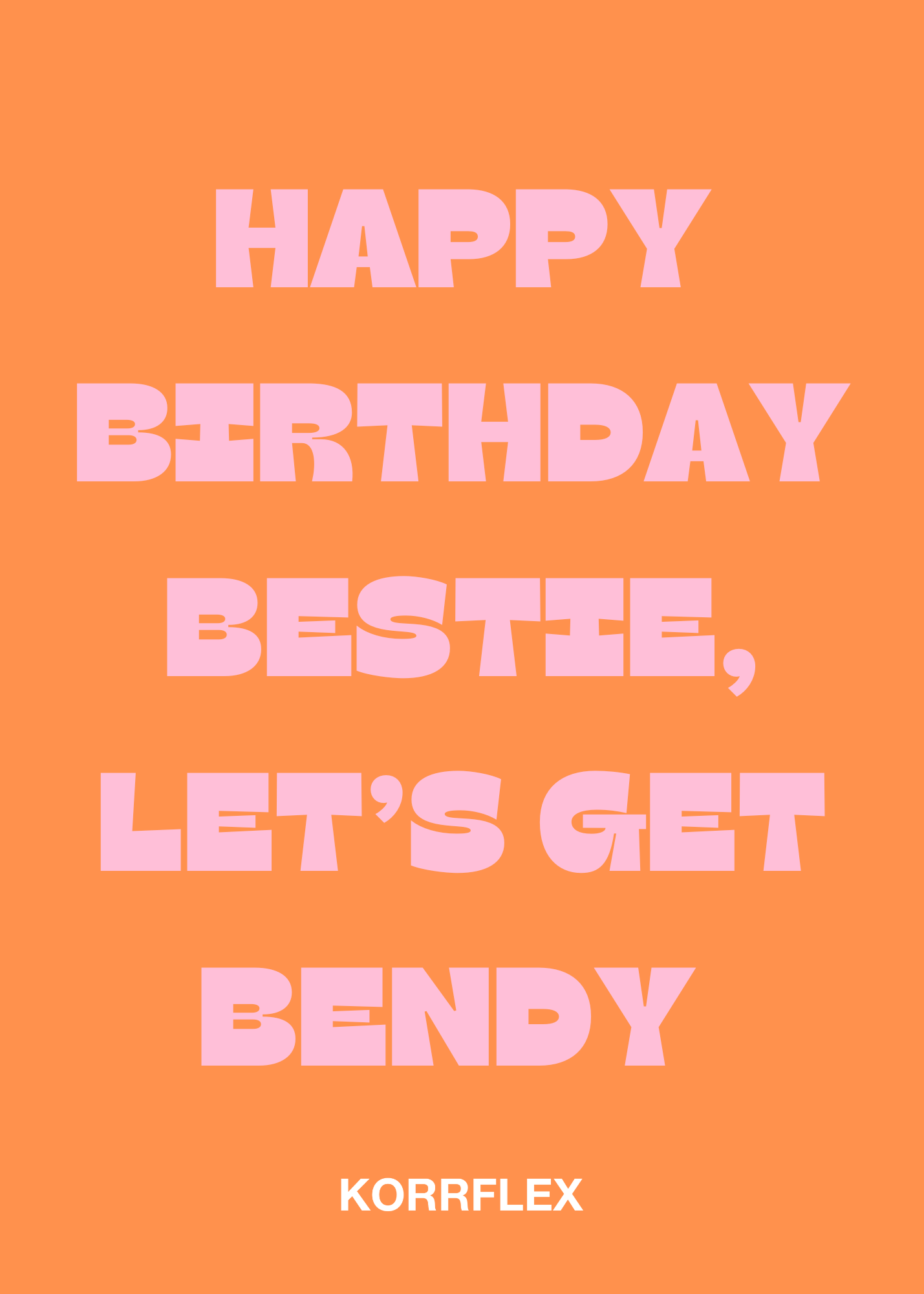 HBD BESTIE CARD